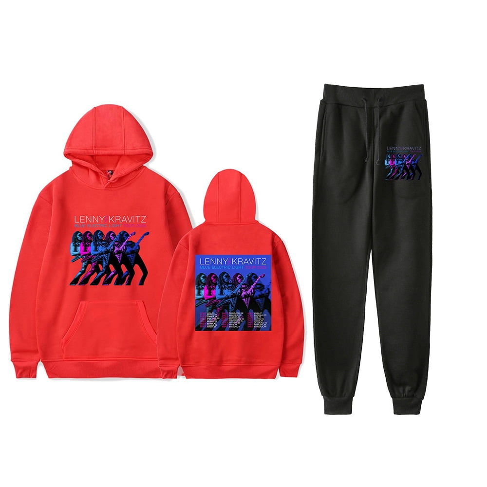 Lenny Kravitz Blue Electric Light Tour 2025 Fall Suit Casual Hoodies
