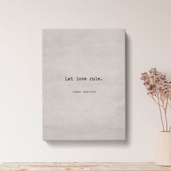 Lenny Kravitz Let Love Rule Quote Poster Vintage Poster Inspiratonal Quote Poster Gift Typography Poster Quote Wall Art Vq36, Poster Home Decor, Poster Only