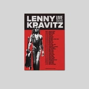 Lenny Kravitz Live 2026 Tour Size 24x36 Goldengate