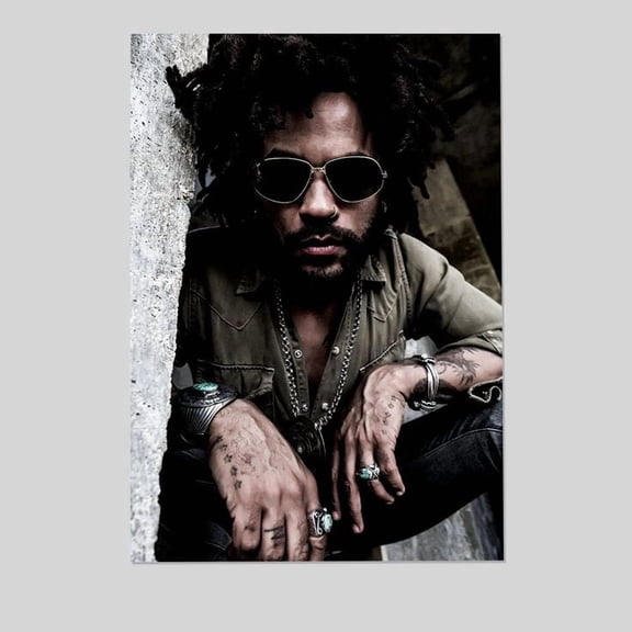Lenny Kravitz Posed Songwriter Singer Painting Wall Home Decor - POSTER Size 24''x36'' - Kiloa