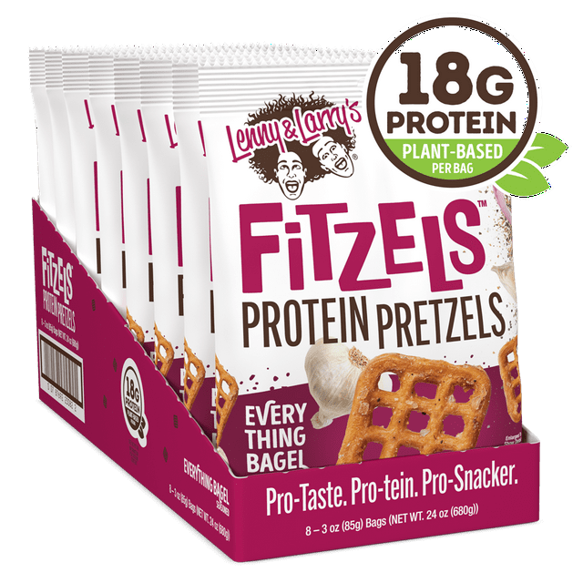 Lenny & Larry's Fitzels Everything Bagel, 8 Pack