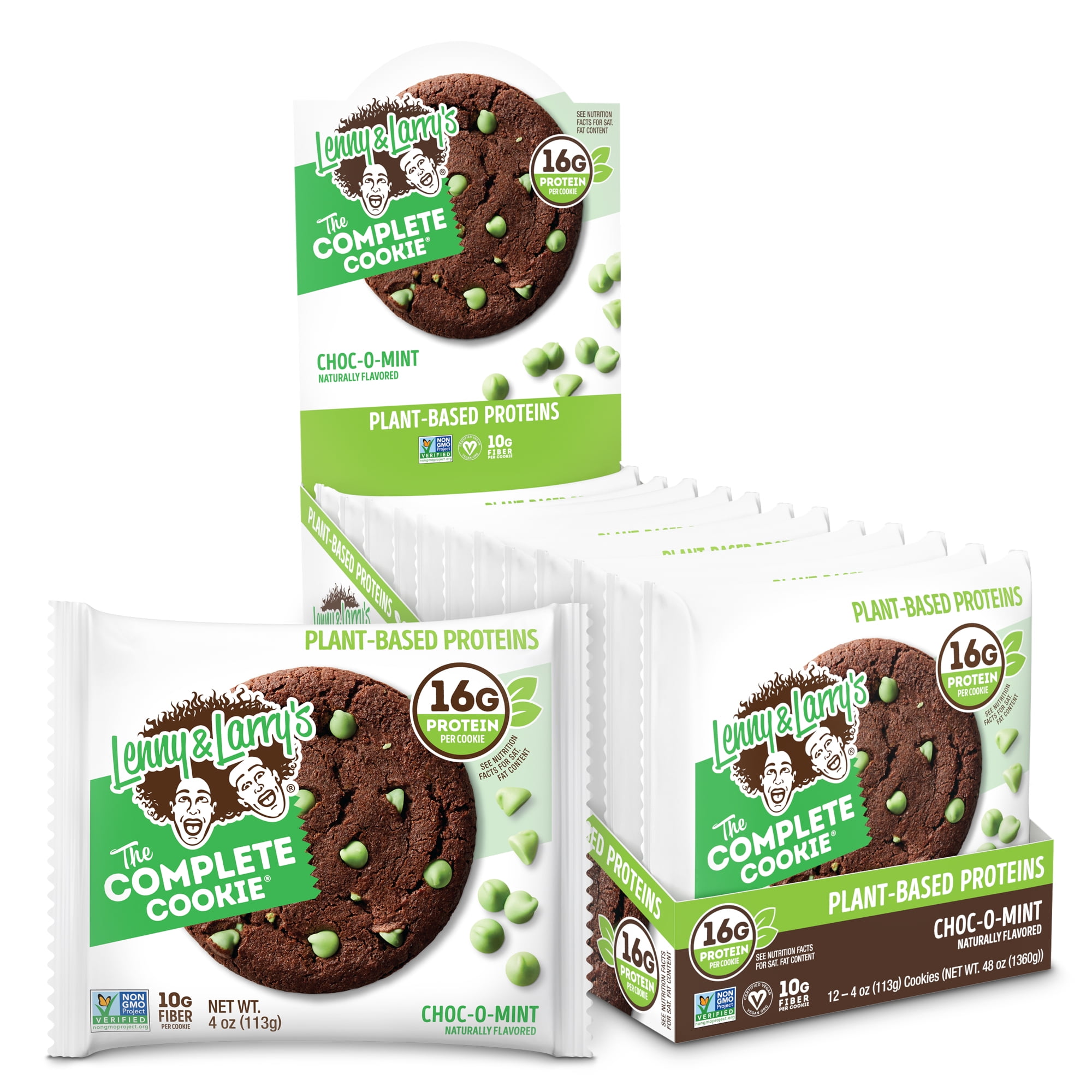 Lenny & Larry's The Complete Cookie, Choc-O-Mint, 4 oz, 12 Ct