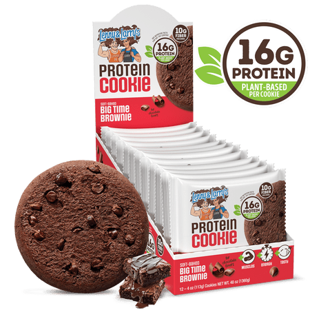 Lenny & Larry's Soft-Baked Big Time Brownie Aka Double Chocolate Cookies 12 - 4 oz Cookies