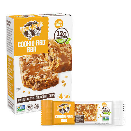Lenny & Larry's The Complete Cookie-Fied Bar, Peanut Butter Chocolate Chip, 4 Ct