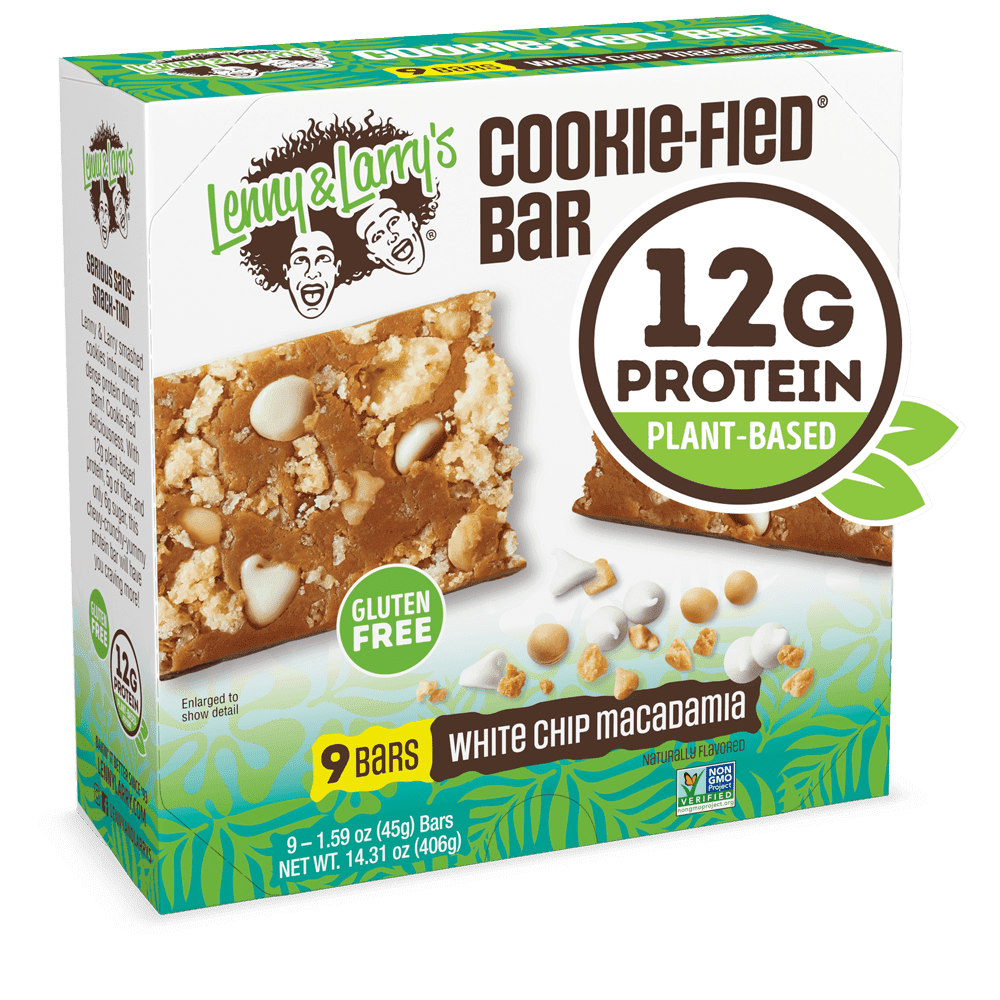 Lenny & Larry's The Complete Cookie-Fied Bar, Plant-Based Protein, White Chip Macadamia, 9 ct