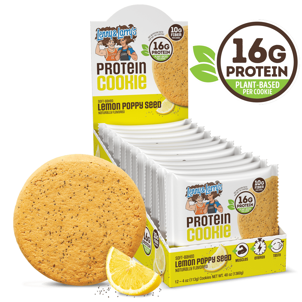 Lenny & Larry's Protein Cookie, Lemon Poppy Seed, 4 oz, 12 Ct