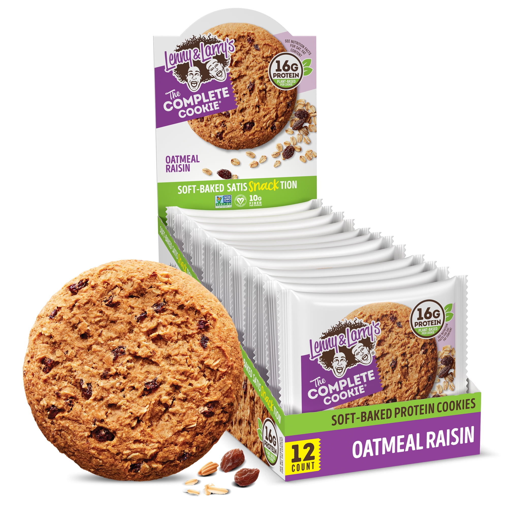 Lenny & Larry's The Complete Cookie, Oatmeal Raisin, 4 oz, 12 Ct