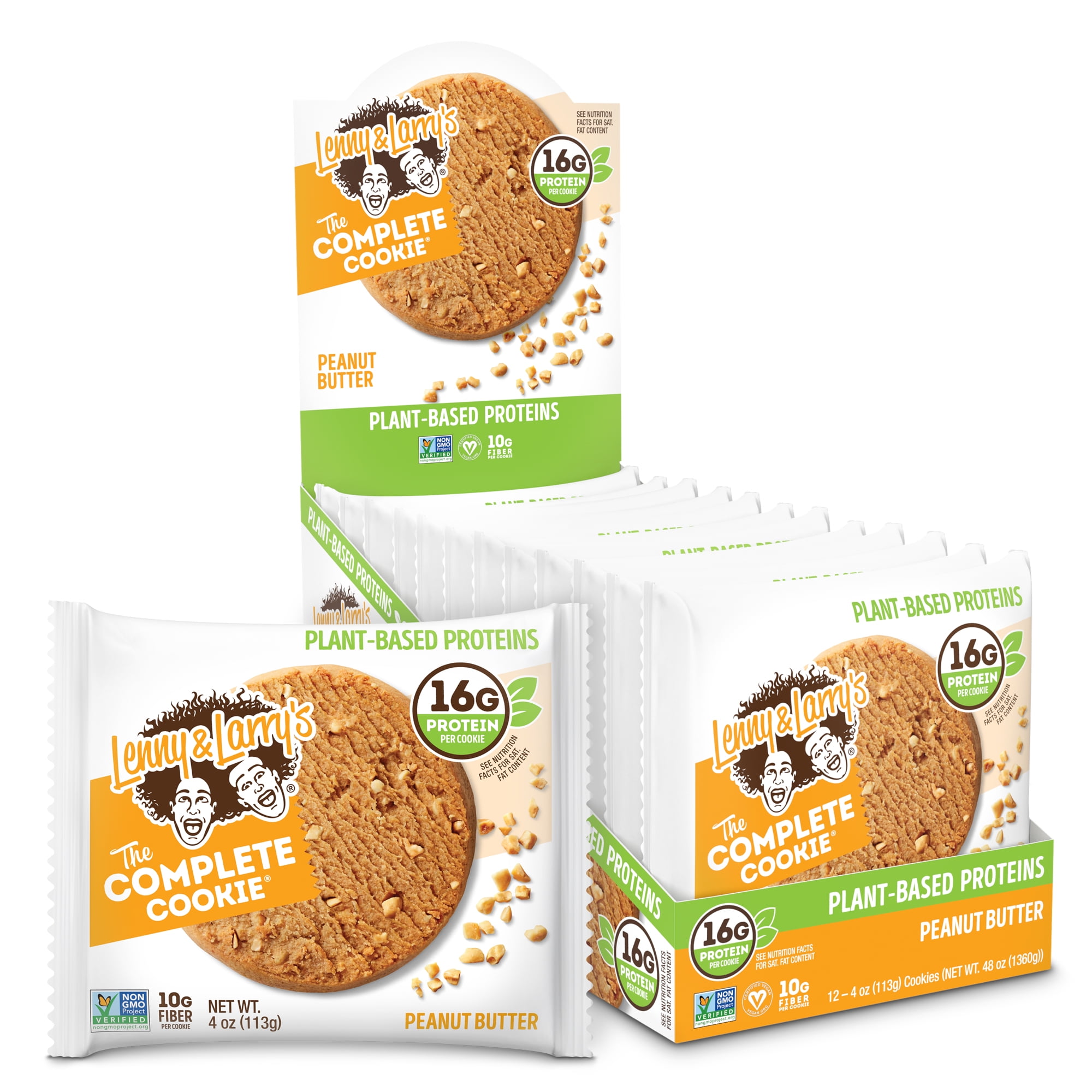 Lenny & Larry's The Complete Cookie, Peanut Butter, 4oz, 12 Ct