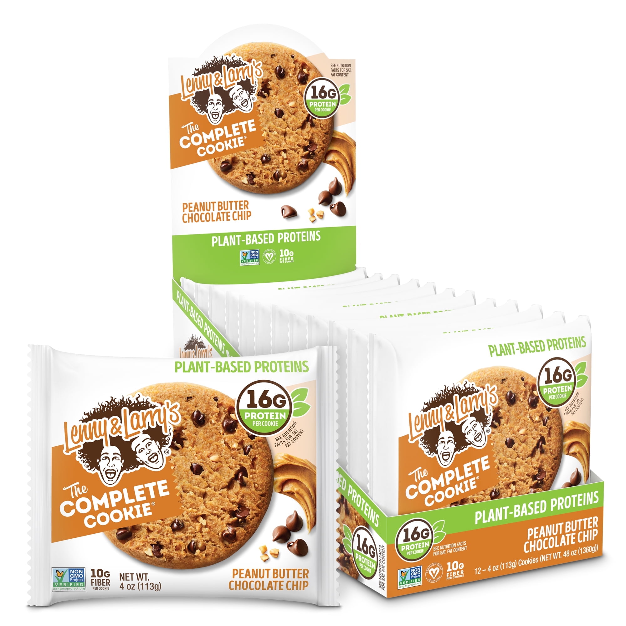 Lenny & Larry's The Complete Cookie, Peanut Butter Chocolate Chip, 4 oz, 12 Ct
