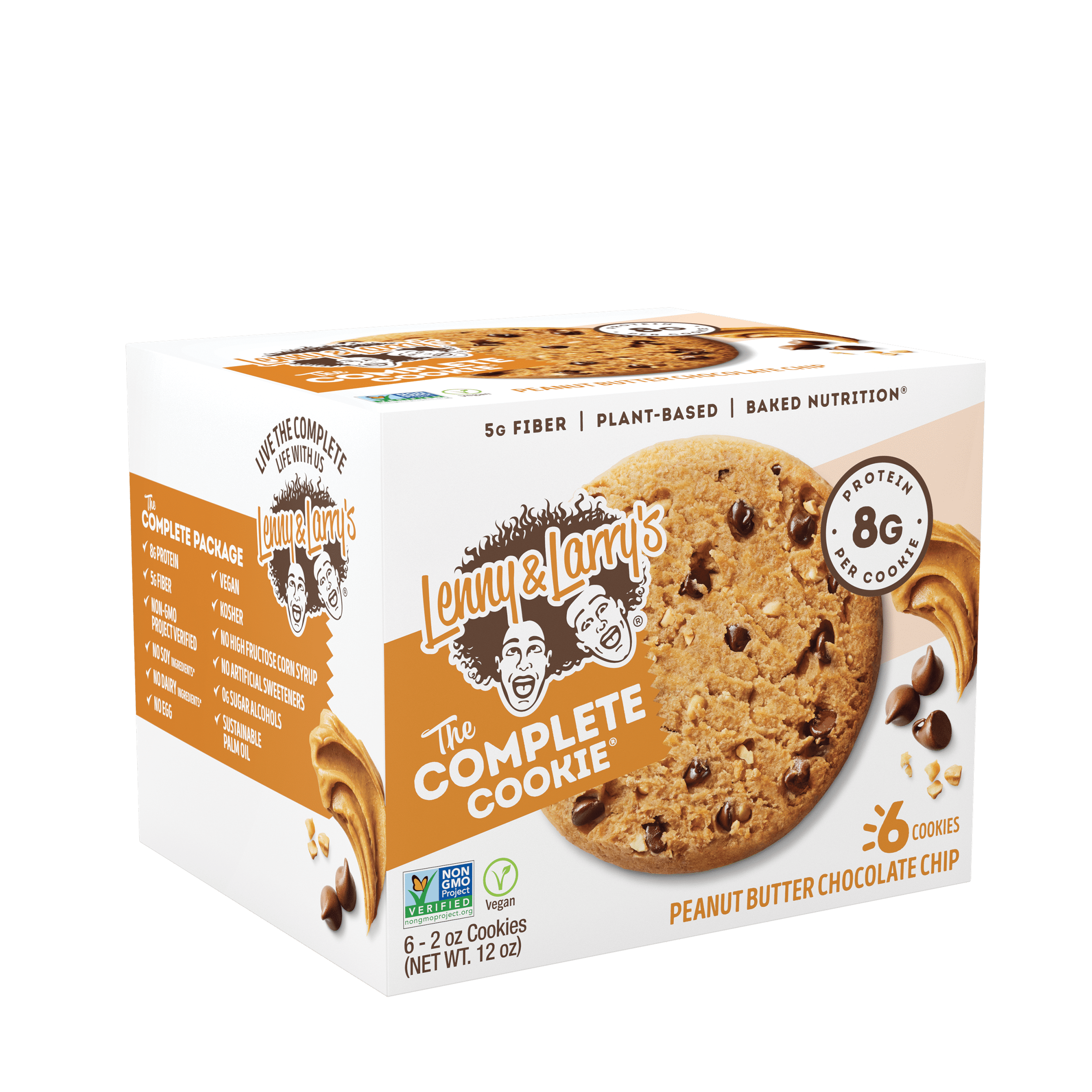 Lenny & Larry's, The Complete Cookie, Peanut Butter Chocolate Chip, 6 ct