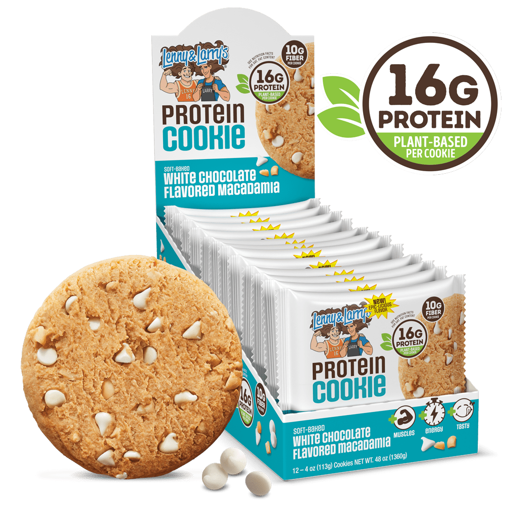 Lenny & Larry's Protein Cookie, White Chocolate Flavored Macadamia, 4 oz, 12 ct