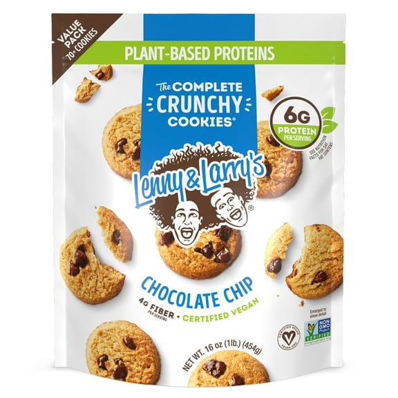 Lenny & Larry's The Complete Crunchy Cookies, Chocolate Chip, 4.25 oz, 1 Ct