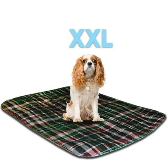 Lennypads 36 x 36 in. 2XL Washable Pet Pad - Green Plaid