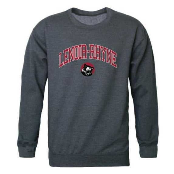 Lenoir-Rhyne University Bears Campus Crewneck Sweatshirt, Heather Charcoal - Large