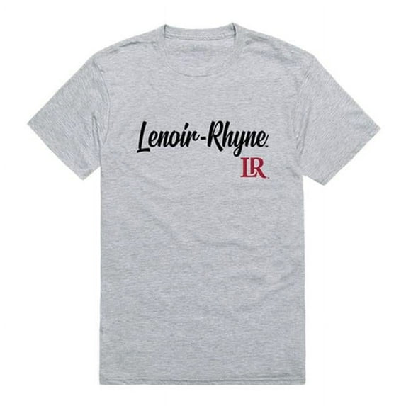 Lenoir-Rhyne University Bears Script T-Shirt, Heather Grey - Medium