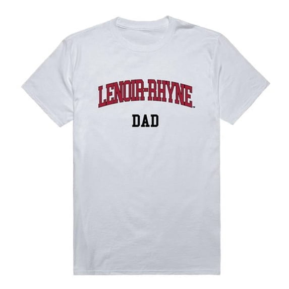 Lenoir-Rhyne University Bears Short Sleeve College Dad T-Shirt, White - Large