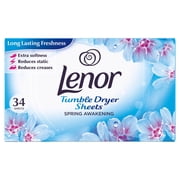 Lenor Fabric Tumble Dryer Sheets Spring Awakening, 34 Sheets pack of 6