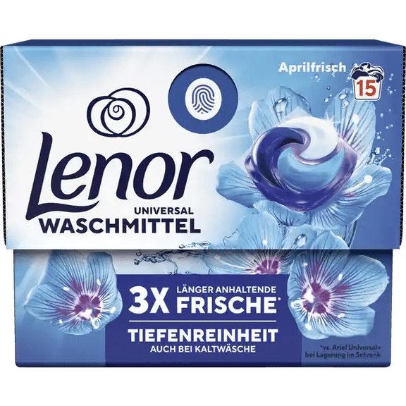 Lenor laundry pods APRIL FRESH -1 box/ 15 pods-