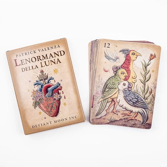 Lenormand Della Luna Tarot Deck 36Pcs Divination Fate Tarot Oracle Cards Party Entertainment Board Game Cards 7.3*10.2cm