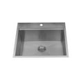 thumbnail image 1 of Lenova SS-OT-S25 Top Mount Single Bowl 25 x 22 x 10 - Brushed Satin, 1 of 3