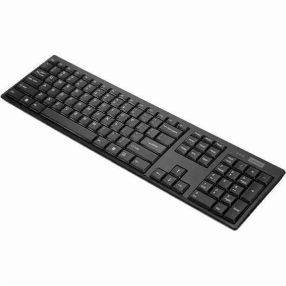 Lenovo 100 USB-A Wireless Keyboard with USB Receiver, Black