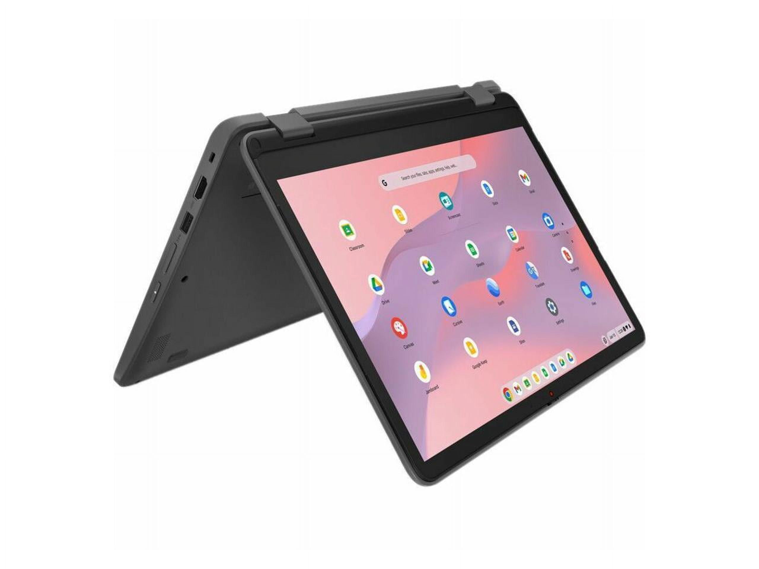 Lenovo 500e Yoga Chromebook Gen 4 82W4 - Flip design - Intel N-series - N100 / up to 3.4 GHz - Chrome OS - UHD Graphics - 4 GB RAM - 32 GB eMMC - 12.2" IPS touchscreen 1920 x 1200 - Wi-Fi 6E - graphite gray - kbd: English