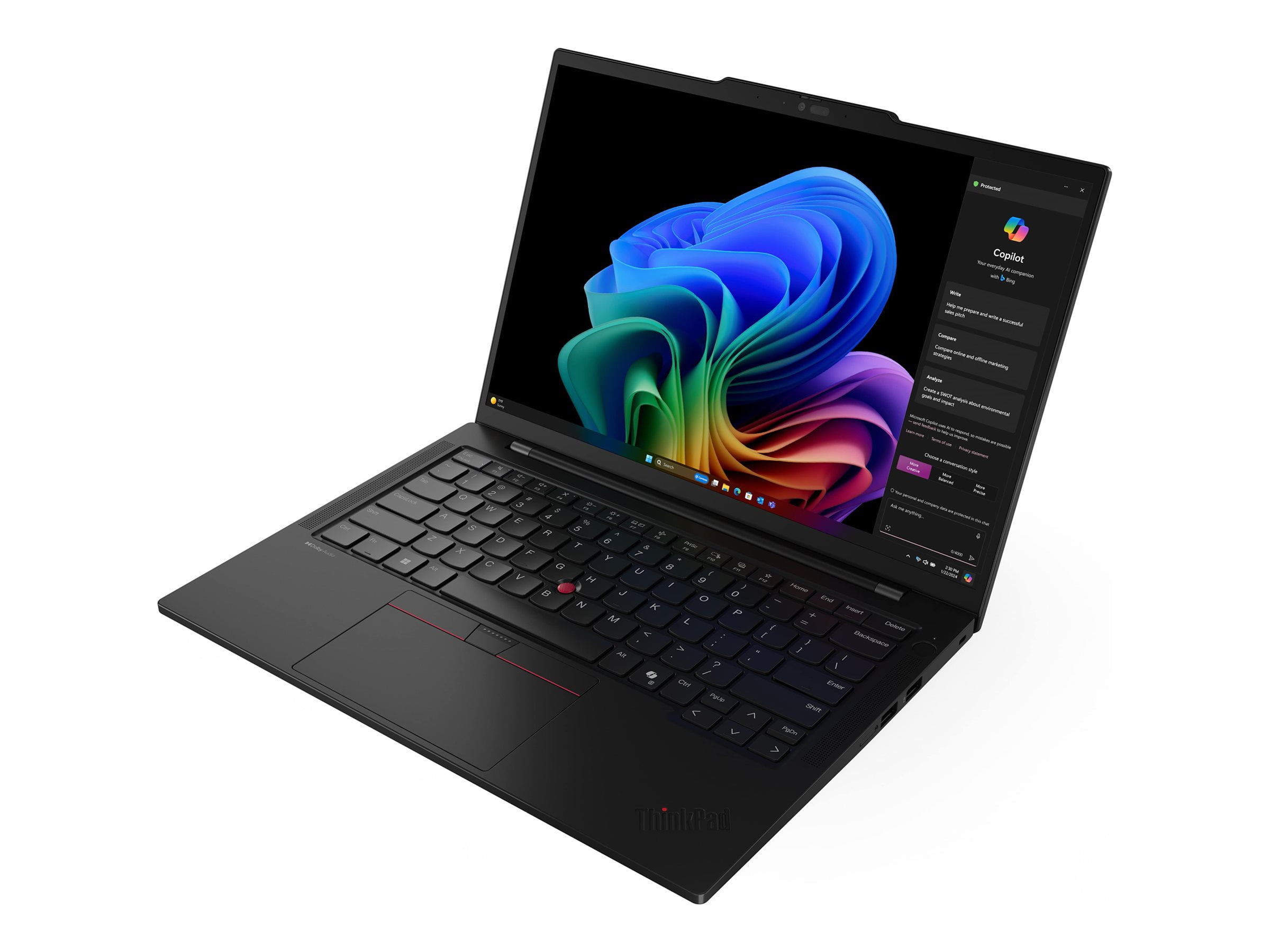 Lenovo ThinkPad T14s Gen 6 21M1 - 180-degree hinge design - AMD Ryzen AI 7 PRO - 360 / up to 5 GHz - Win 11 Pro - Radeon 880M - 32 GB RAM - 1 TB SSD TCG Opal Encryption 2, NVMe, Performance - 14" IPS 1920 x 1200 - Bluetooth, Wi-Fi 7 - black - kbd: US