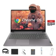 Lenovo IdeaPad 3i 15.6" FHD Chromebook, Intel Celeron N4500, Intel UHD Graphics, 4GB RAM, 64GB eMMC, HDMI, Bluetooth, Chrome OS, Arctic Grey, with 5ave 6-in-1 Accessory Kit