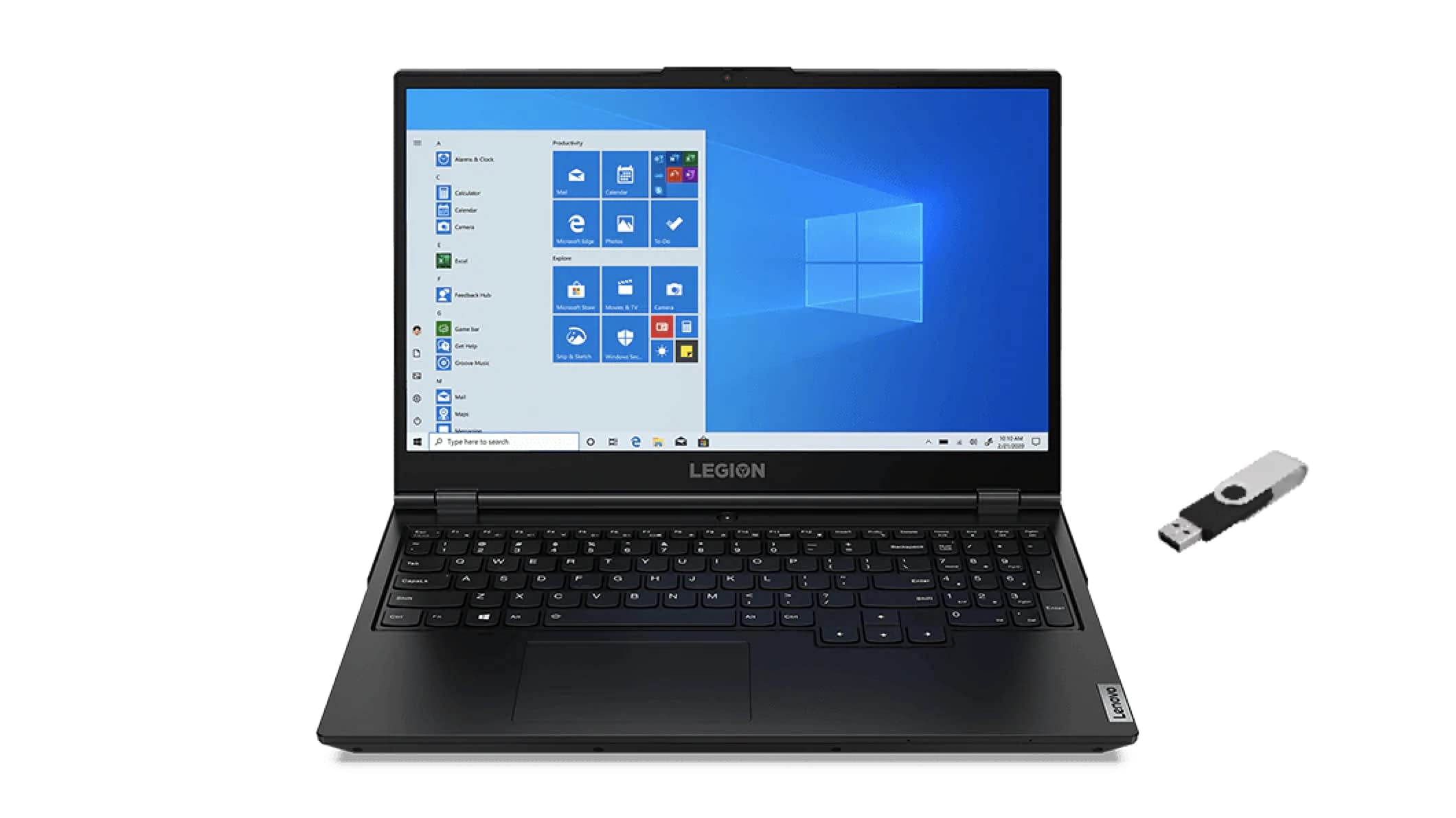 Lenovo 2021 Legion 5 15.6" FHD 120Hz IPS Gaming Laptop AMD Ryzen 5 4600H 6 Cores 4GB Nvidia GTX 1650 Ti 12GB RAM DDR4 512GB M.2 SSD and 1TB HDD WiFi 6 RJ-45 Windows 10 Home w/Ontrend 32GB USB Drive
