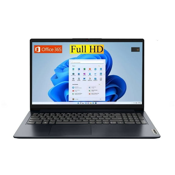 Lenovo 2023 Newest Ideapad Slim Laptop: 15.6" FHD Display, 4-Core Intel Pentium N6000, 8GB RAM, 512GB SSD, 1-Year Office 365 Personal, UHD Graphics, WiFi6, Bluetooth, DolbyAudio, Win11S, TF