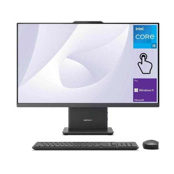 Lenovo 2024 IdeaCentre I Business All-in-One, 27" FHD Touchscreen 100Hz, i5-13420H, 16GB DDR5 RAM, 1TB SSD, Wireless Charging Base, Wireless KB & Mouse, Wi-Fi 6, Windows 11 Pro, Grey