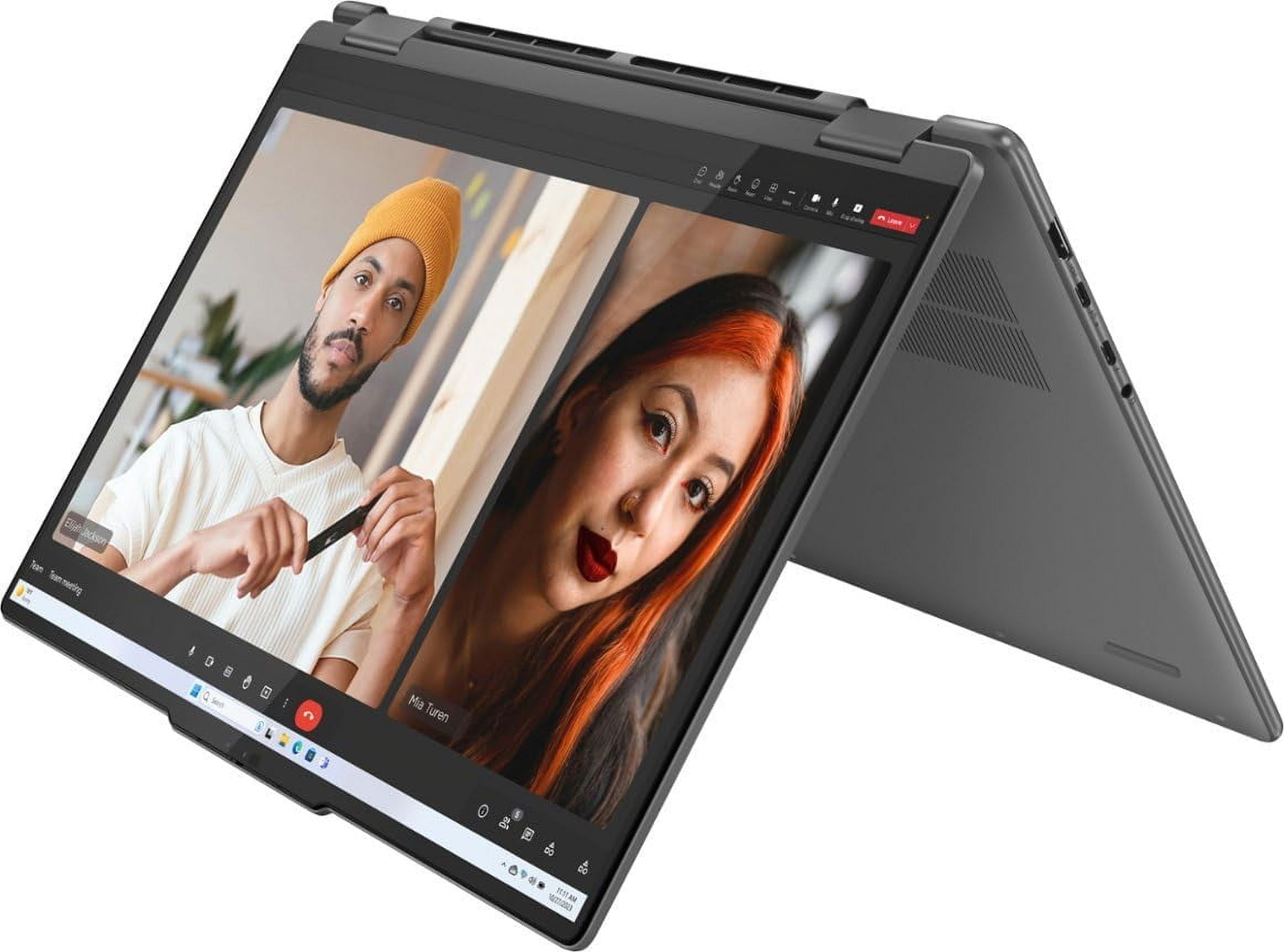 Lenovo 2024 Yoga 7 2-in-1 16" WUXGA IPS Touch Laptop 12-Core Intel Core Ultra 7 155U 16GB LPDDR5 512GB SSD Thunderbolt 4 USB-C w/DP WiFi AX BT Webcam HDMI2.1 Backlit KB Fingerprint Windows 11 Home