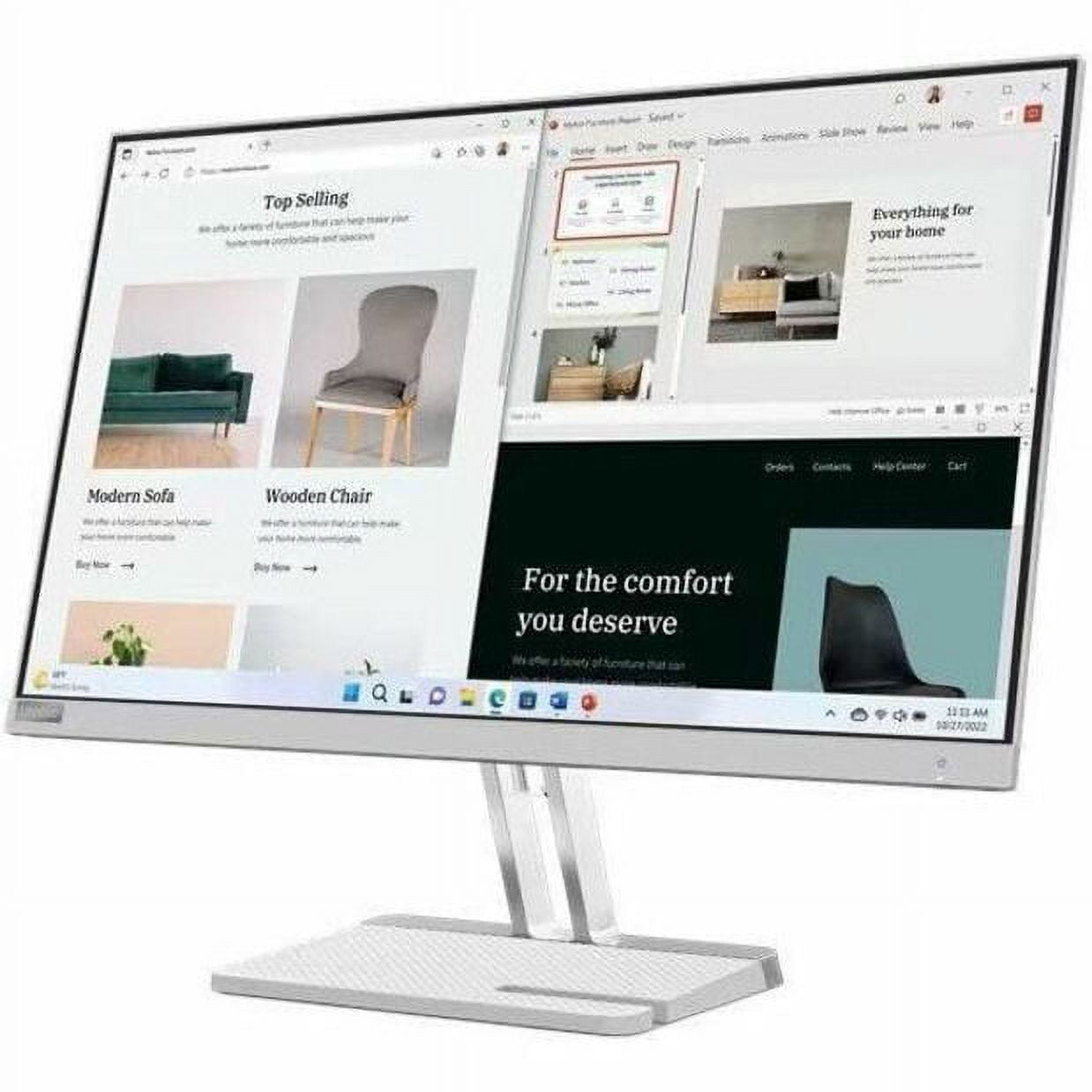 Lenovo L27e-40 モニター 27インチ グレー Lenovo L27e-40 27