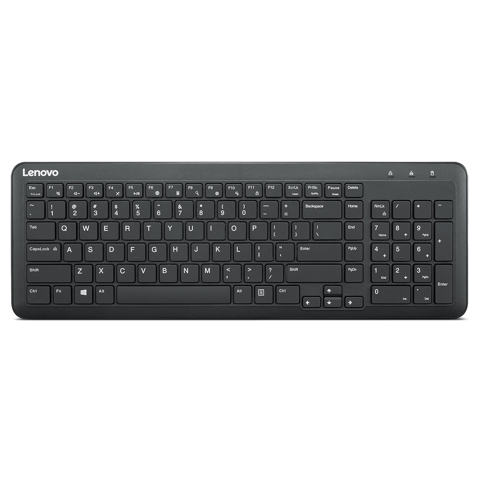 Lenovo 300 Compact Wireless Keyboard, Black, 2.4 GHz RF, 104 Keys, US ...