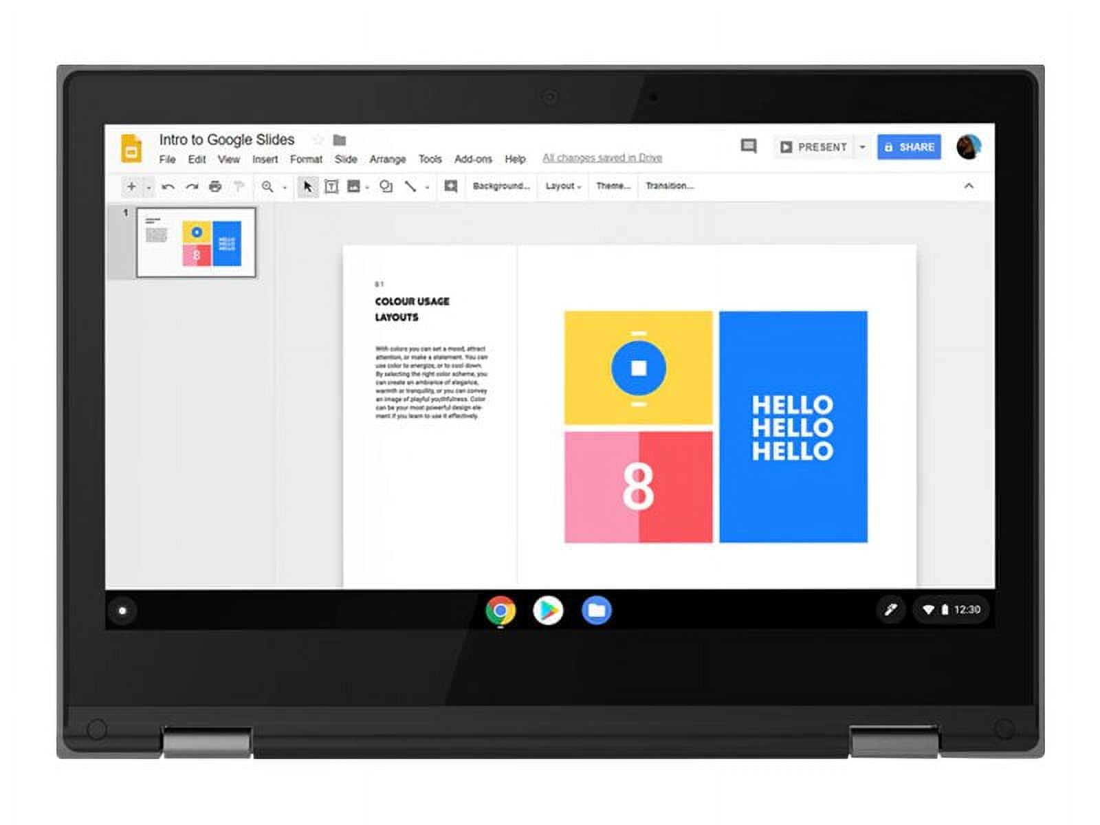 Lenovo Touch Screen Chrome Laptop, 300e Chromebook 2nd Gen