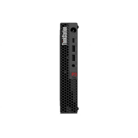 Lenovo ThinkStation P3 30H0 - Tiny 1 x Core i9 13900 / up to 5.6 GHz - vPro Enterprise - RAM 16 GB - SSD 512 GB - TCG Opal Encryption, NVMe, Performance - T1000 - Gigabit Ethernet, IEEE 802.11ax (Wi-Fi 6E) - Win 11 Pro - monitor: none - keyboard: English - black - Lenovo TopSeller - with 3 Years Lenovo Premier Support