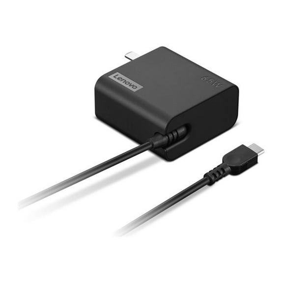 Lenovo 65W USB-C Wall Adapter - 65 W - 120 V AC, 230 V AC Input - 20 V DC/3.25 A Output - Black