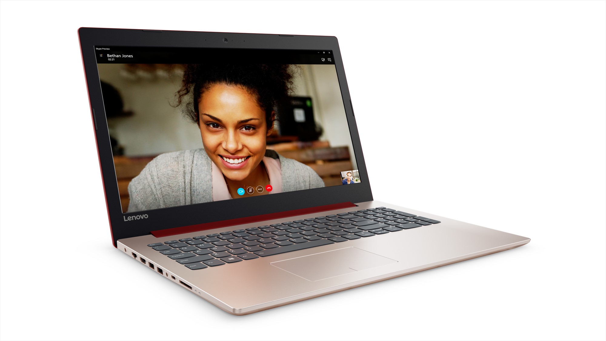 Lenovo 81DE00T0US ideapad 330 15.6" Laptop, Intel Core i3-8130U, 4GB RAM, 1TB HDD, Win 10, Coral Red - image 1 of 6