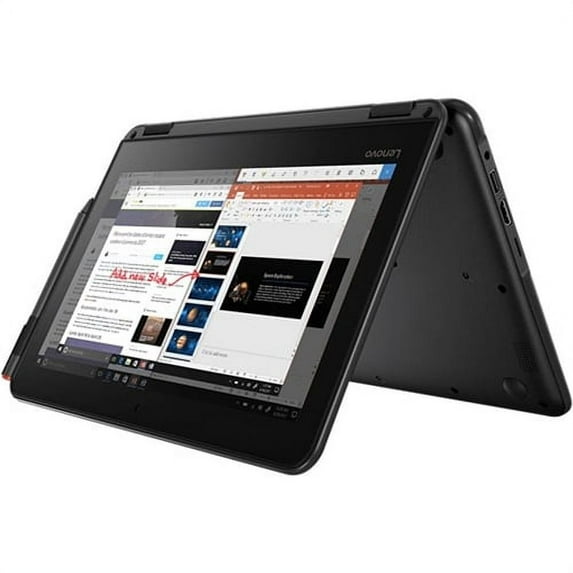 Lenovo 81FY000SUS 300e Winbook 11.6" HD Touchscreen N3450 1.10GHz 4GB RAM 64GB eMMc Win 10 Pro Ed Black