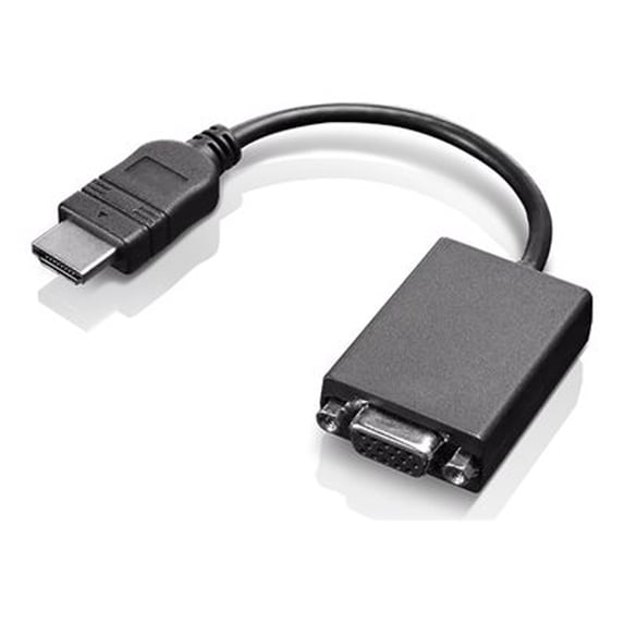 Lenovo - Adapter - HDMI (M) to HD-15 (VGA) (F) - 7.9 in - 1920 x 1080 at 60 Hz support - for IdeaPad 3 14, 3 15IGL05, 3 15IML05, 3 CB 14, IdeaPad Flex 5 14ITL05, Legion 5 15