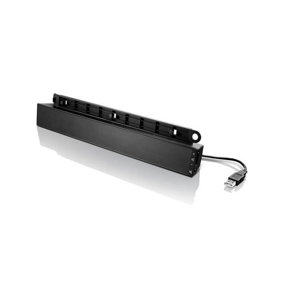 Lenovo Bluetooth 2.0 Channel 15.75" Sound Bar, Black