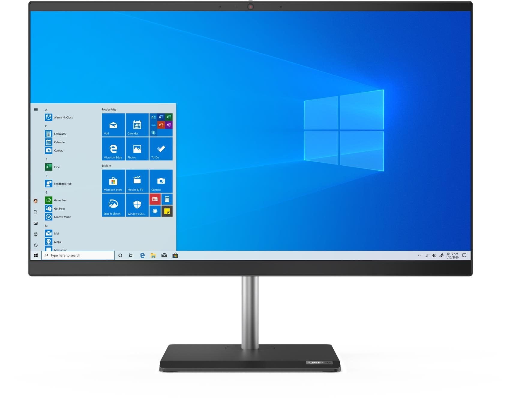 Lenovo Business All-in-One Desktop Computer 23.8in FHD IPS (6-Core