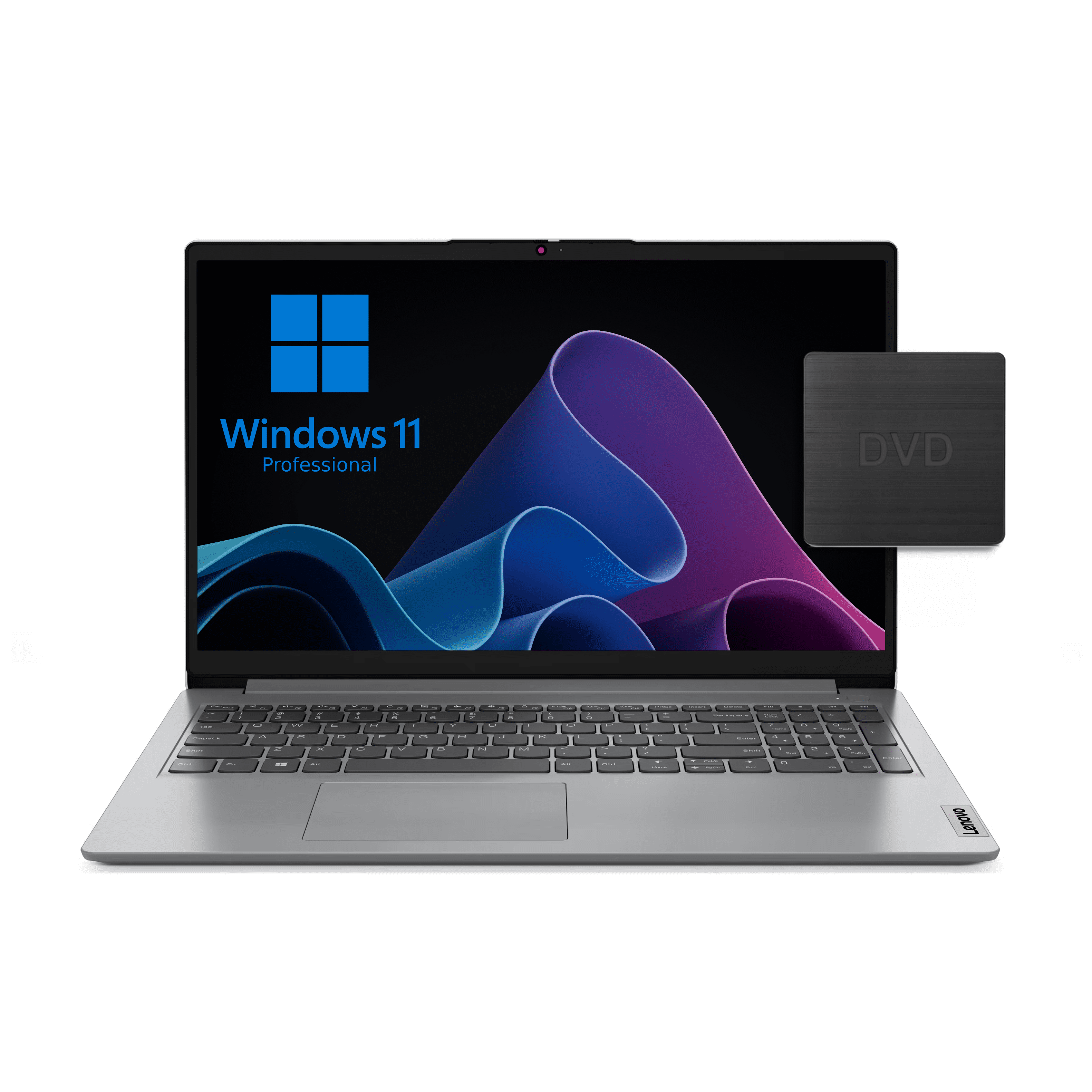 Lenovo Business Laptop 15.6" FHD Display, Intel Core i5-1335U, 16GB RAM, 1TB PCIe NVMe SSD, HDMI, MS Office Suite included, Windows 11 Pro (Gray) + External DVD Drive