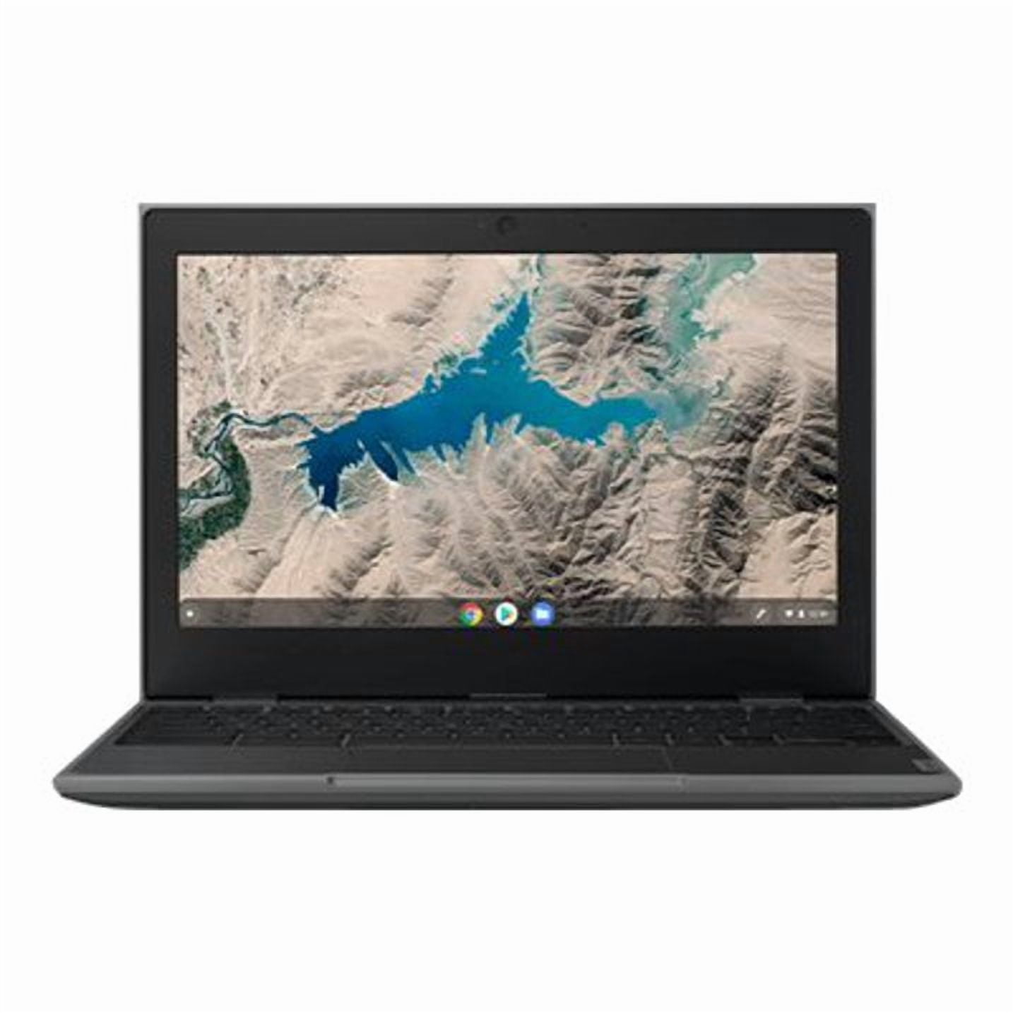 Lenovo Chromebook 100e 2nd Gen 11.6" HD Notebook Computer, Intel Celeron N4020 1.10GHz, 4GB RAM, 32GB eMMC Flash Memory, Chrome OS, Black