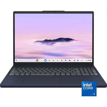 Lenovo - Chromebook Plus 15.3" 2K Touchscreen Laptop - Intel Core 3 Processor N355 2025 - 8GB Memory - 128GB UFS - Cosmic Blue