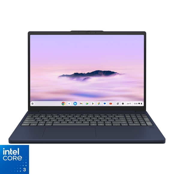 Lenovo Chromebook Plus i 15.3" Laptop, Intel Core 3, 8GB RAM, 128GB SSD, Cosmic Blue