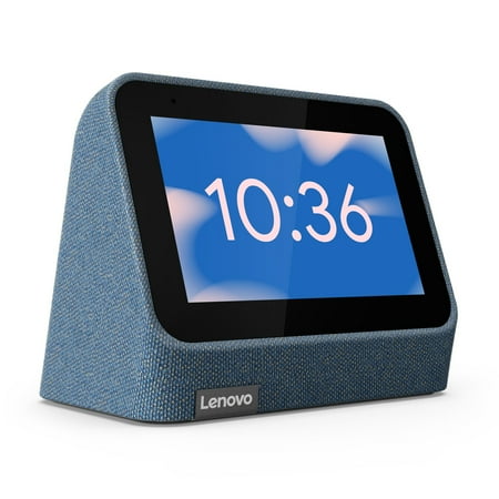Lenovo - Smart Clock (2nd Gen) 4" Smart Display with Google Assistant - Abyss Blue