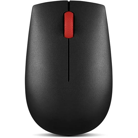 Lenovo Essential Compact Wireless Mouse Black - Ambidextrous design - Radio Frequency - 2.4 GHz Wireless via Nano USB - 1000 dpi - 3 Button(s)