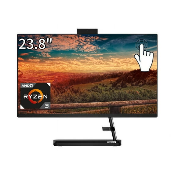 Lenovo F0G1 All-in-One PC, AMD Ryzen 3 2.3GHz, 32GB RAM, 1TB SSD, 23.8" FHD Touchscreen