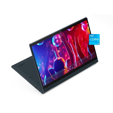 Lenovo Flex 5 14" FHD Touchscreen Laptop, Intel Core i3-1115G4, 4GB RAM, 128GB SSD, Windows 11, Abyss Blue, 82HS00RBUS